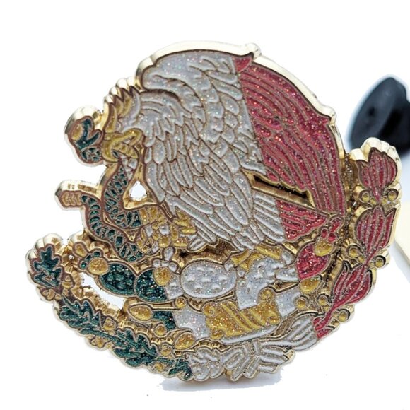 Pin Mexico Pin for Caps Clothing Enamel Badge Mexican Flag Pin Aguila Mex Flag - Picture 1 of 5